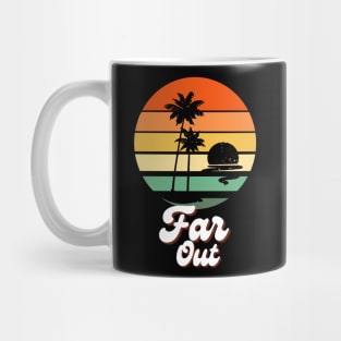 Vintage Far Out Beach Mug